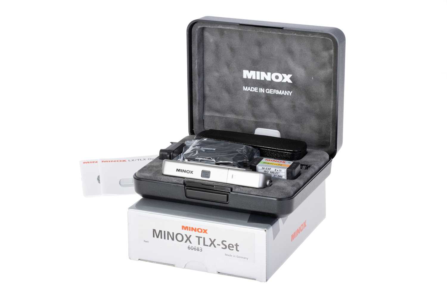 Lot 242 - A Minox TLX Sub-Minature Camera Set