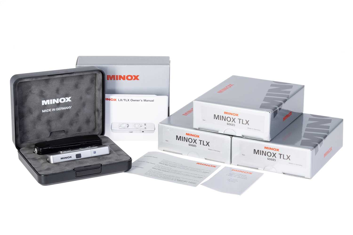 Tlx Sub Lot 243 - Four Consecutive Serial Numbered Minox TLX