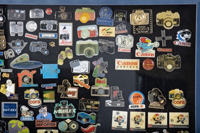 Lot 339 - A Large Collection of Camera Pin Badges