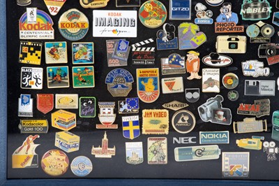 Lot 339 - A Large Collection of Camera Pin Badges