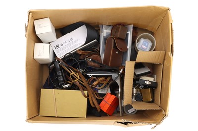 Lot 330 - A Box of Mixed Accessories and Photographic Components