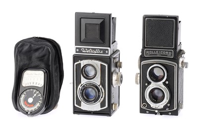 Lot 218 - A Rollei Rolleicord IV and a Weltaflex Medium Format TLR Cameras