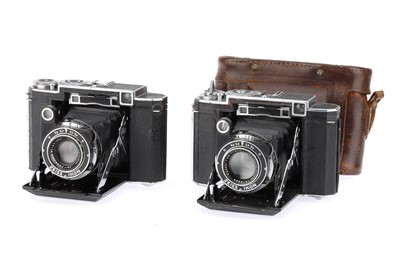 Lot 226 - Two Zeiss Ikonta 6 x 6cm Folding Rangefinder Cameras