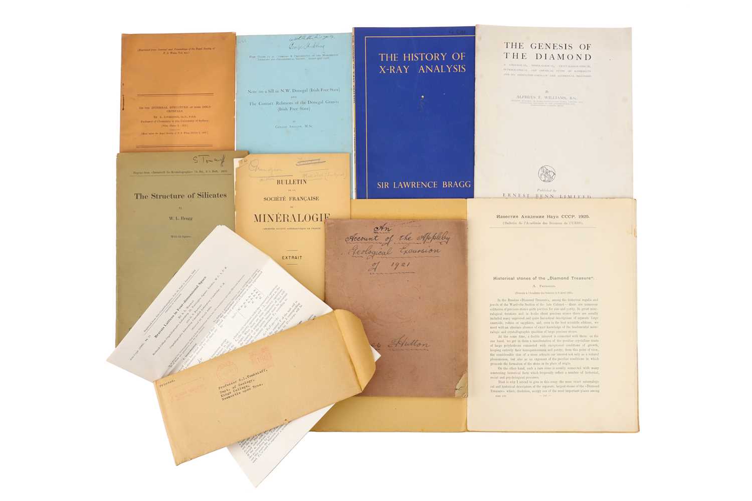 Lot 86 - Original Hand Written Lecture Notes of Alfred Harker, Cambridge, 1925, and others