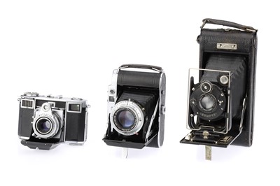 Lot 256 - A Selection of Three Folding Cameras of Various Formats