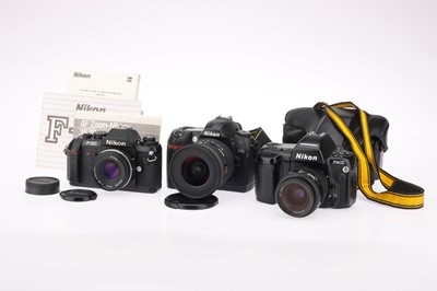 Lot 76 - A Collection of Nikon SLR and DSLR Cameras