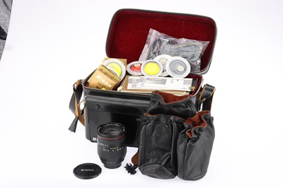 Lot 334 - A Black Nikon Messenger Outfit Case with Nikon Accessories