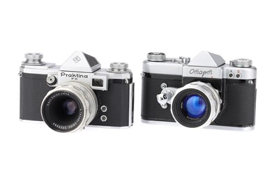 Lot 152 - A KW Praktina FX SLR Camera and a KMZ Start SLR Camera