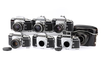 Lot 153 - Six Ihagee Exakta Varex SLR Cameras and Bodies