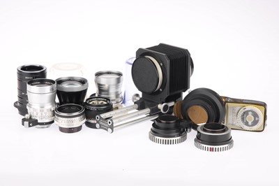 Lot 305 - A Mixed Selection of Lenses and Accessories