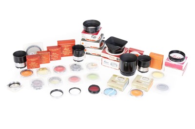 Lot 66 - A Selection of Leica Lens Hoods & Filters