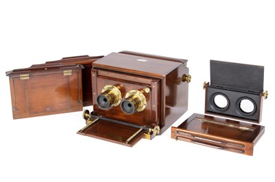 Lot 310 - A Fine J. H. Dallmeyer Stereo Sliding Box Wetplate Camera