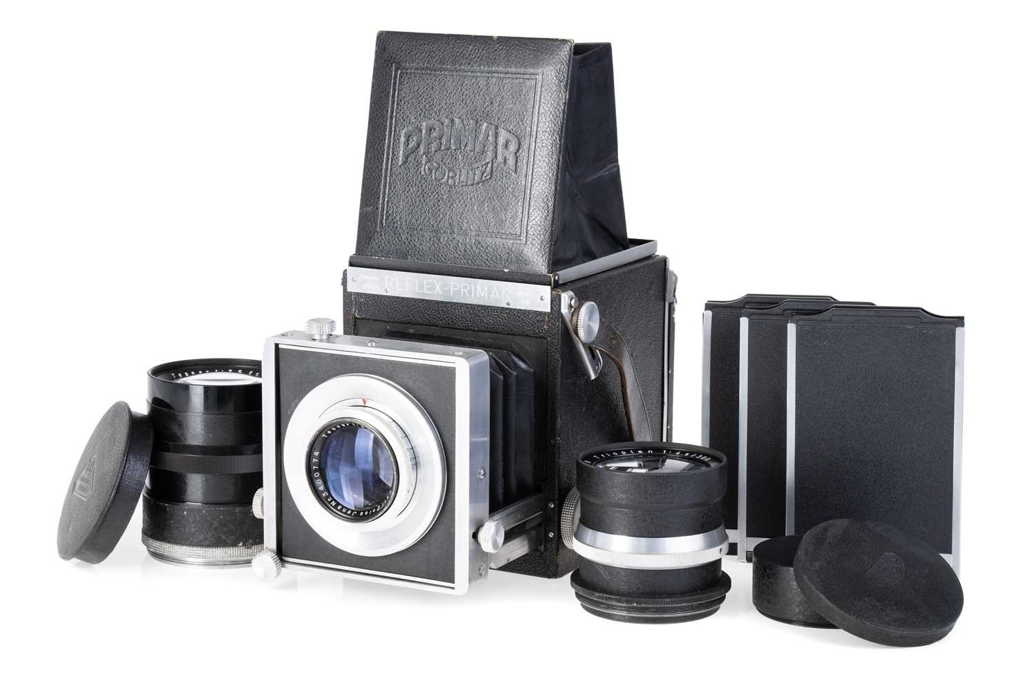 Lot 165 - A Bentzin Primar Reflex Camera Outfit