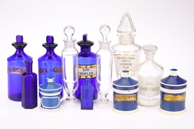 Lot 443 - A Collection of Apothecary Bottles & Jars