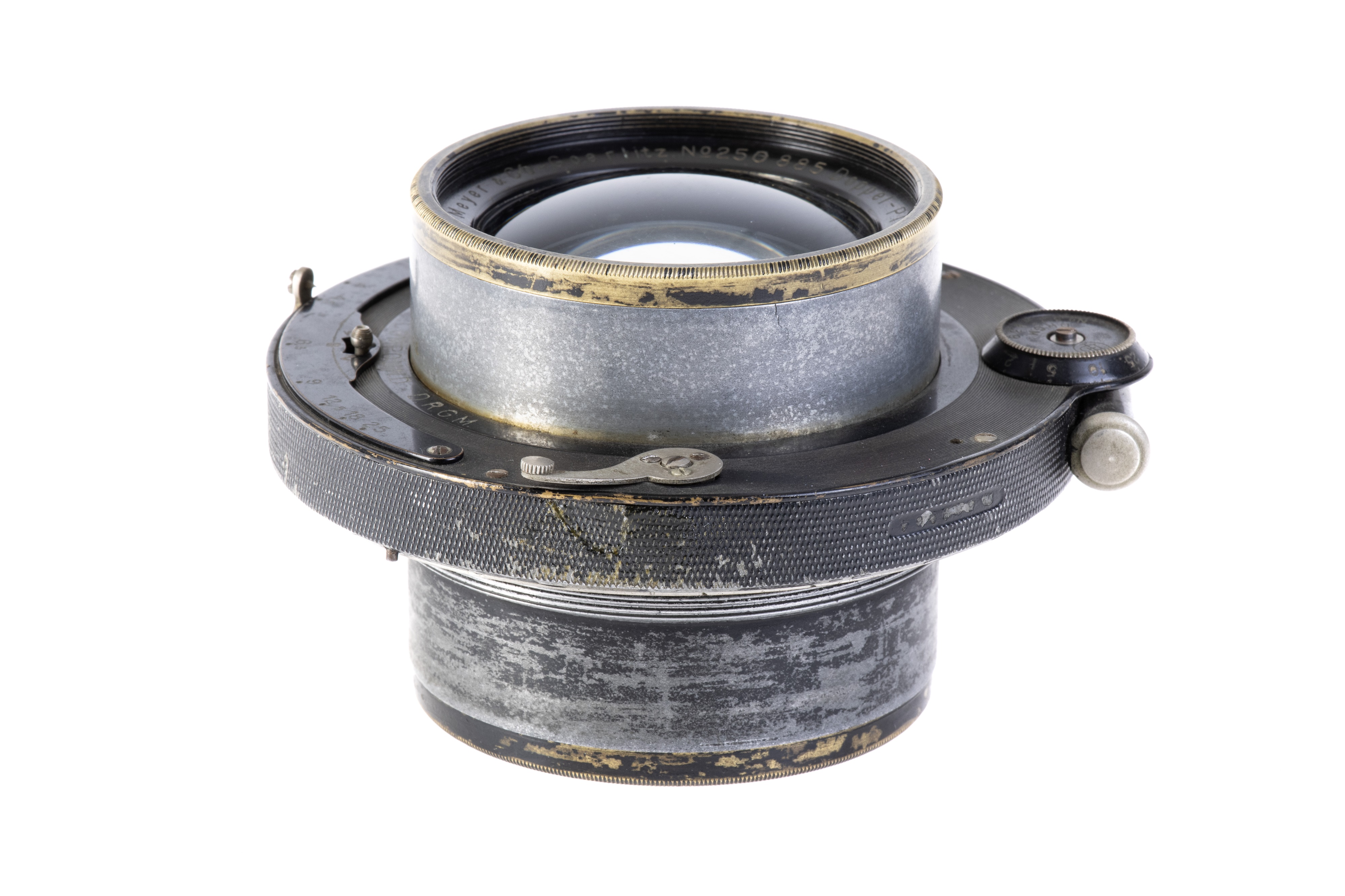 Brass Lens Hugo Meyer & Co-Görlitz Double Anastigmat 1:68 F=30cm