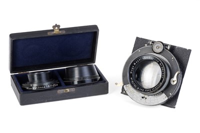 Lot 494 - A Hugo Meyer Plasmat Satz Ser.4 13 x 18cm Lens Set