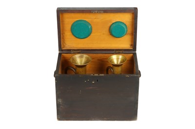 Lot 114 - A Cased Pair of Imperial Liquid Working Standard Measures