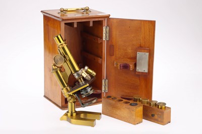 Lot 426 - A Good & Early Microscope By Leitz, Wetzlar