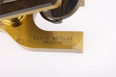 Lot 426 - A Good & Early Microscope By Leitz, Wetzlar