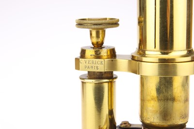 Lot 422 - A French Microscope By Verick