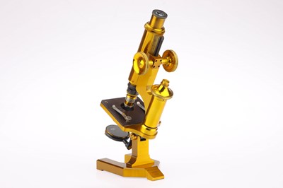 Lot 423 - Brass Microscope By R & J Beck