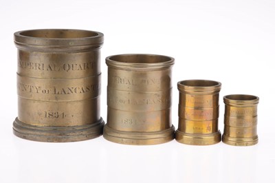 Lot 415 - A Part Set of William IV, 1834, Capacity Measures