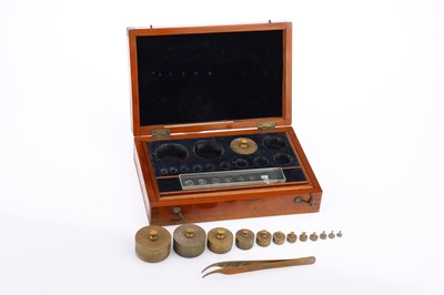 Lot 412 - Lancashire County Council, A Very Fine Set of Standard Apothecaries Weights, 1890