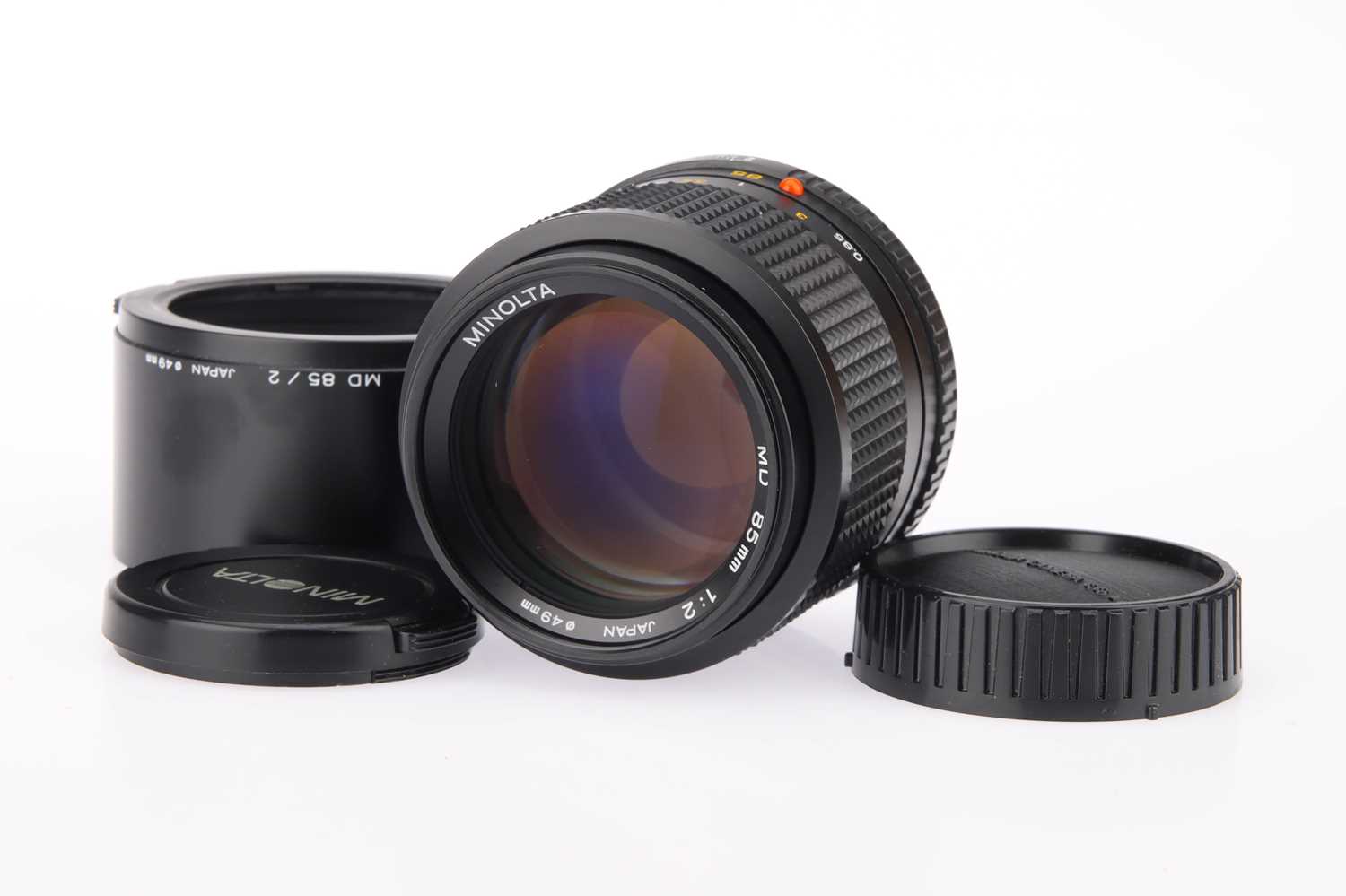 Lot 140 Two Minolta MD Camera Lenses,