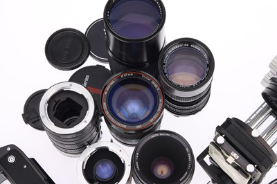 Lot 126 - A Selection of Minolta MD Mount Bellows & Lenses