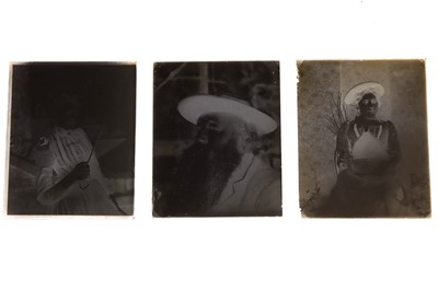 Lot 379 - A Collection of Edwardian Quarter Plate Portrait Negatives