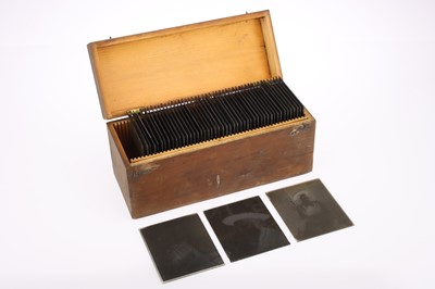 Lot 379 - A Collection of Edwardian Quarter Plate Portrait Negatives