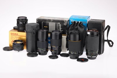 Lot 147 - A Selection of Camera Lenses