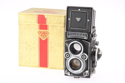 Lot 244 - A Rollei Rolleiflex 3.5F Medium Format TLR Camera