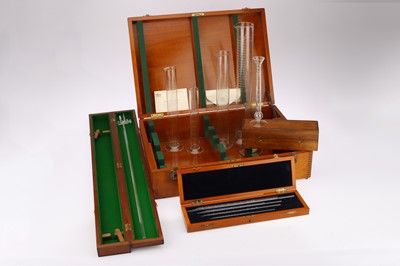 Lot 408 - A Collection of Cased Liquid Measures