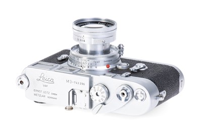 Lot 16 - A Leica M3 Rangefinder Camera Outfit