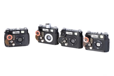 Lot 124 - Four Modified Berling Robot Star Cameras