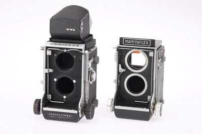 Lot 230 - A Mamiya C3 and a Mamiyaflex C2 Medium Format TLR Bodies