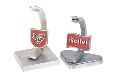 Lot 342 - Two Rollei Metal Advertising Display Stands