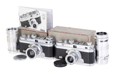 Lot 93 - Two O.P.L. Foca PF2B 35mm Rangefinder Cameras