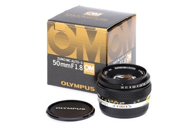 Lot 184 - An Olympus Zuiko Auto-S f/1.8 50mm Lens