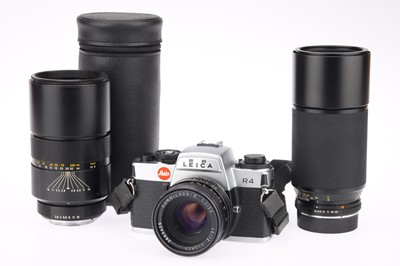 Lot 42 - A Leitz Portugal Leica R4 35mm SLR Camera with Lenses