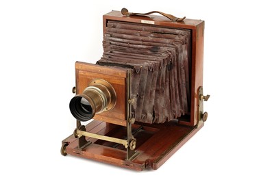 Lot 429 - A J. Lancaster & Sons 'Special Instantograph' Whole Plate Mahogany Tailboard Camera