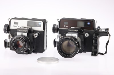 Lot 205 - Two Konica Koni-Omega Medium Format Rangefinder Cameras