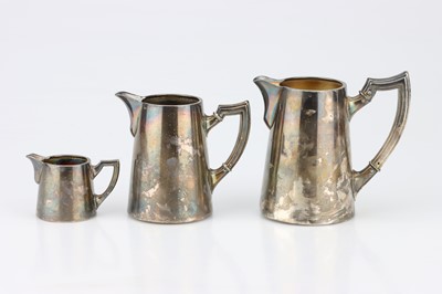Lot 146 - Collection of Silver Plate Jugs Belonging to Dr. Erhard Hartung von Hartungen