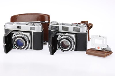 Lot 108 - Two Kodak Retina 35mm Rangefinder Folding Cameras