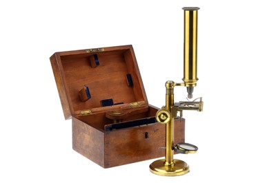 Lot 16 - An Attractive Victorian Compound Microscope
