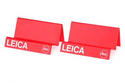 Lot 27 - Two Leitz Leica Retail Display Camera Stands