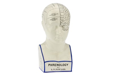 Lot 225 - A 19th Century Phrenology Bust by L. N. Fowler