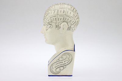 Lot 225 - A 19th Century Phrenology Bust by L. N. Fowler