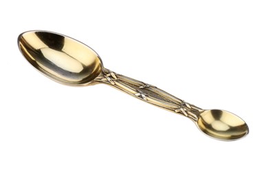 Lot 145 - A Silver Gilt Double Ended Medicine Spoon